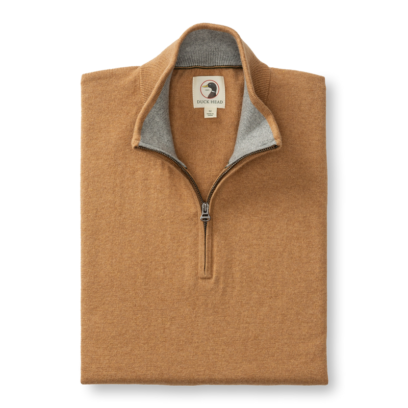 Ridley 1/4 Zip Sweater - Camel