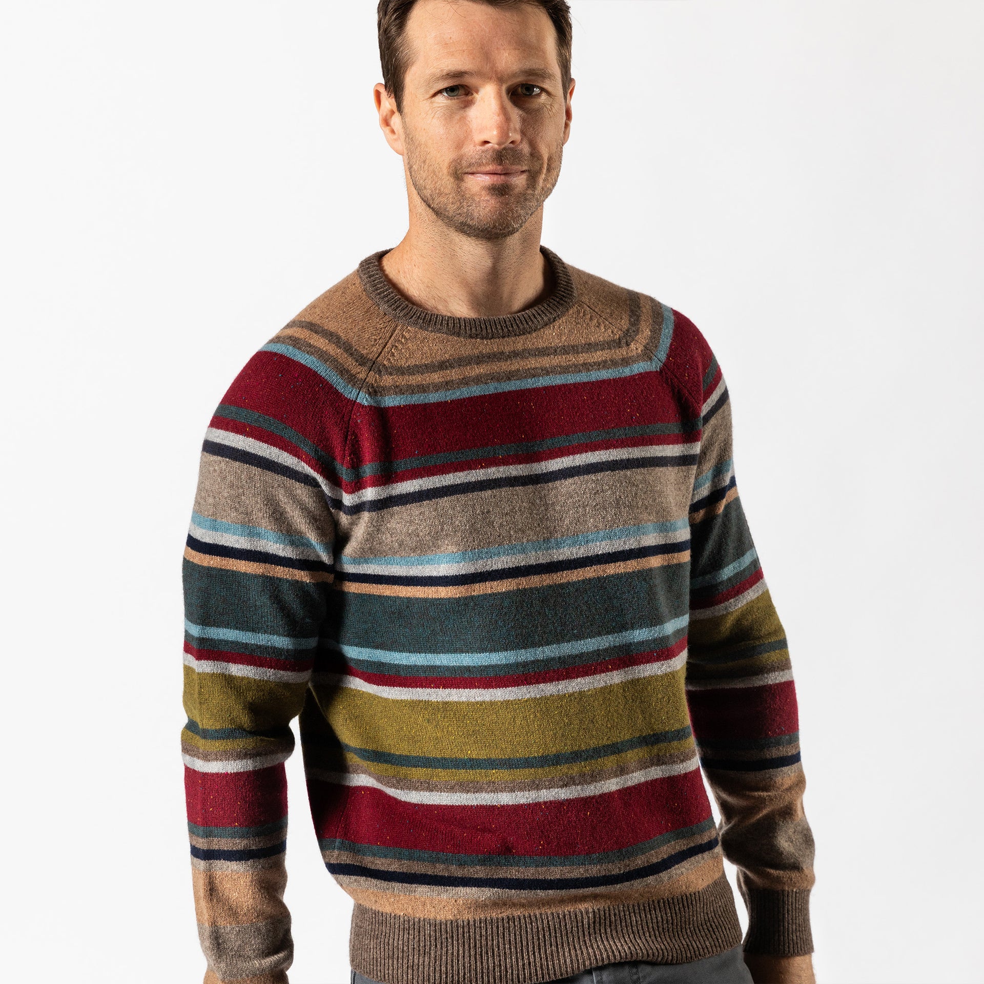 Beckett Stripe Crewneck Sweater - Multi
