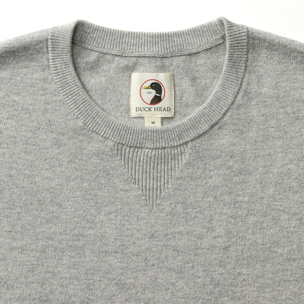 Henson Jersey Crewneck Sweater - Heather Grey
