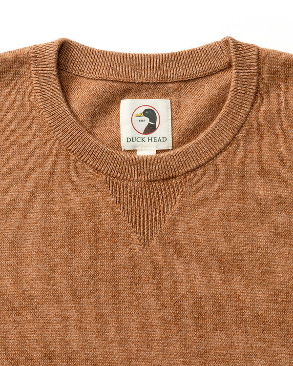 Henson Jersey Crewneck Sweater - Clay Heather