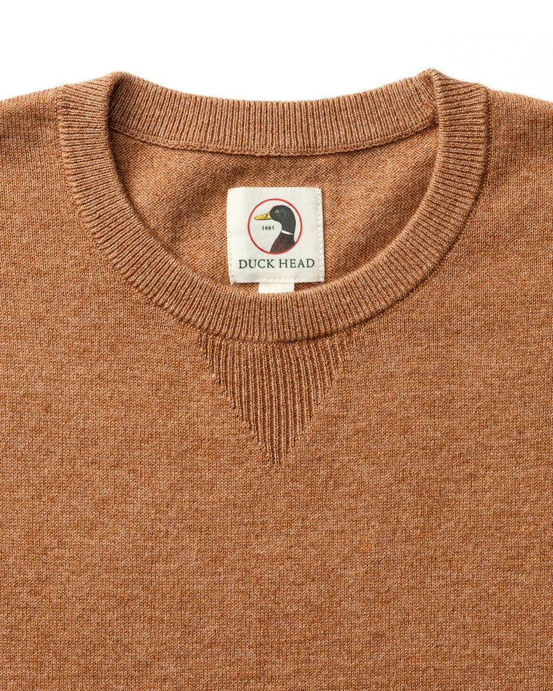 Henson Jersey Crewneck Sweater - Clay Heather