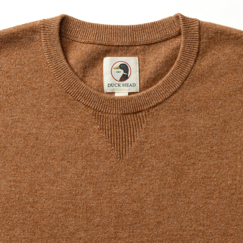 Henson Jersey Crewneck Sweater - Clay Heather