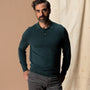 Jonas Merino Polo Sweater - Pine Grove Heather