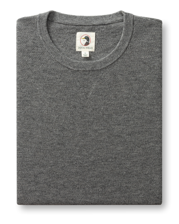 Henson Merino Crewneck Sweater - Brushed Nickel Heather