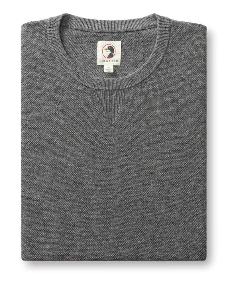 Henson Merino Crewneck Sweater - Brushed Nickel Heather