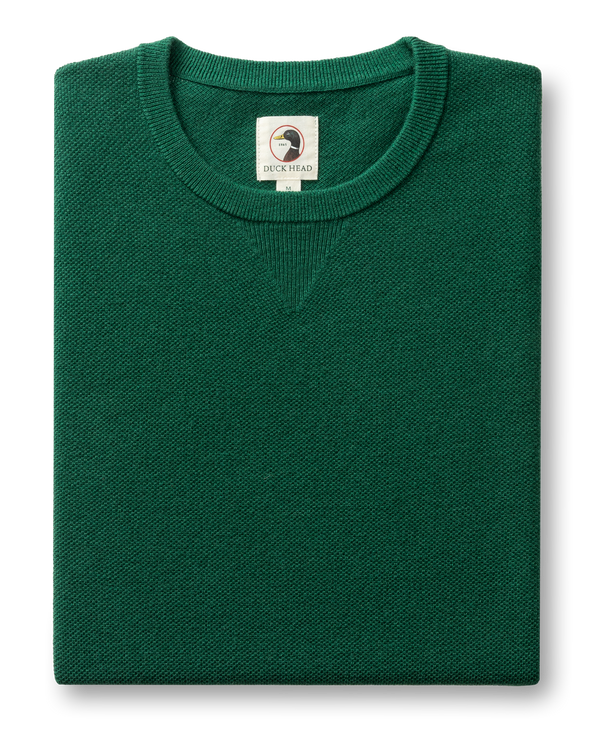 Henson Merino Crewneck Sweater - Hunter Green