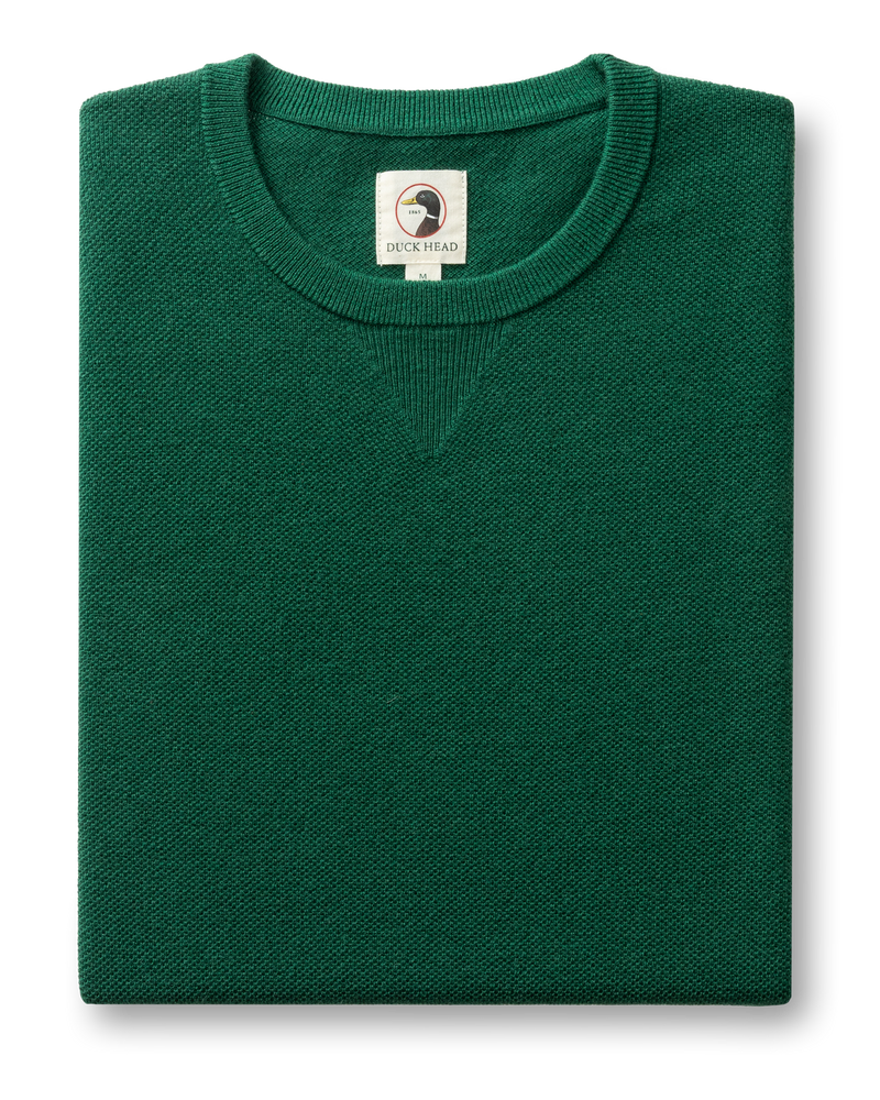 Henson Merino Crewneck Sweater - Hunter Green