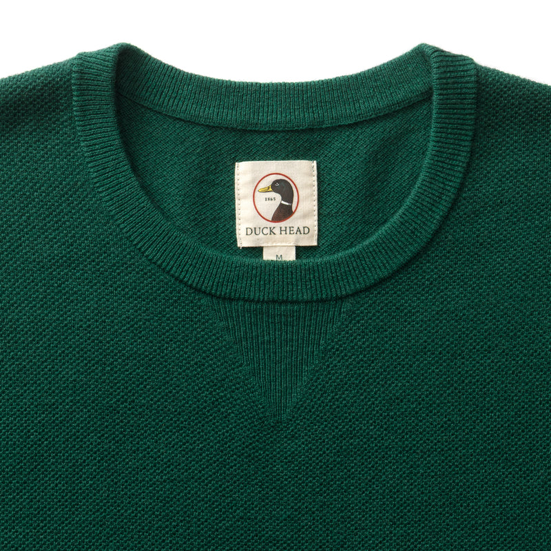 Henson Merino Crewneck Sweater - Hunter Green