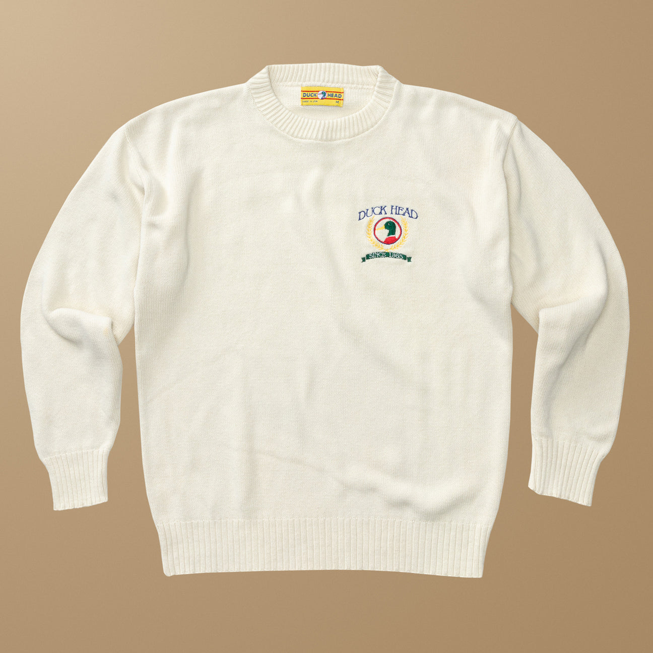 Duck Head Crest Crewneck Sweater M - Duck Head Vintage