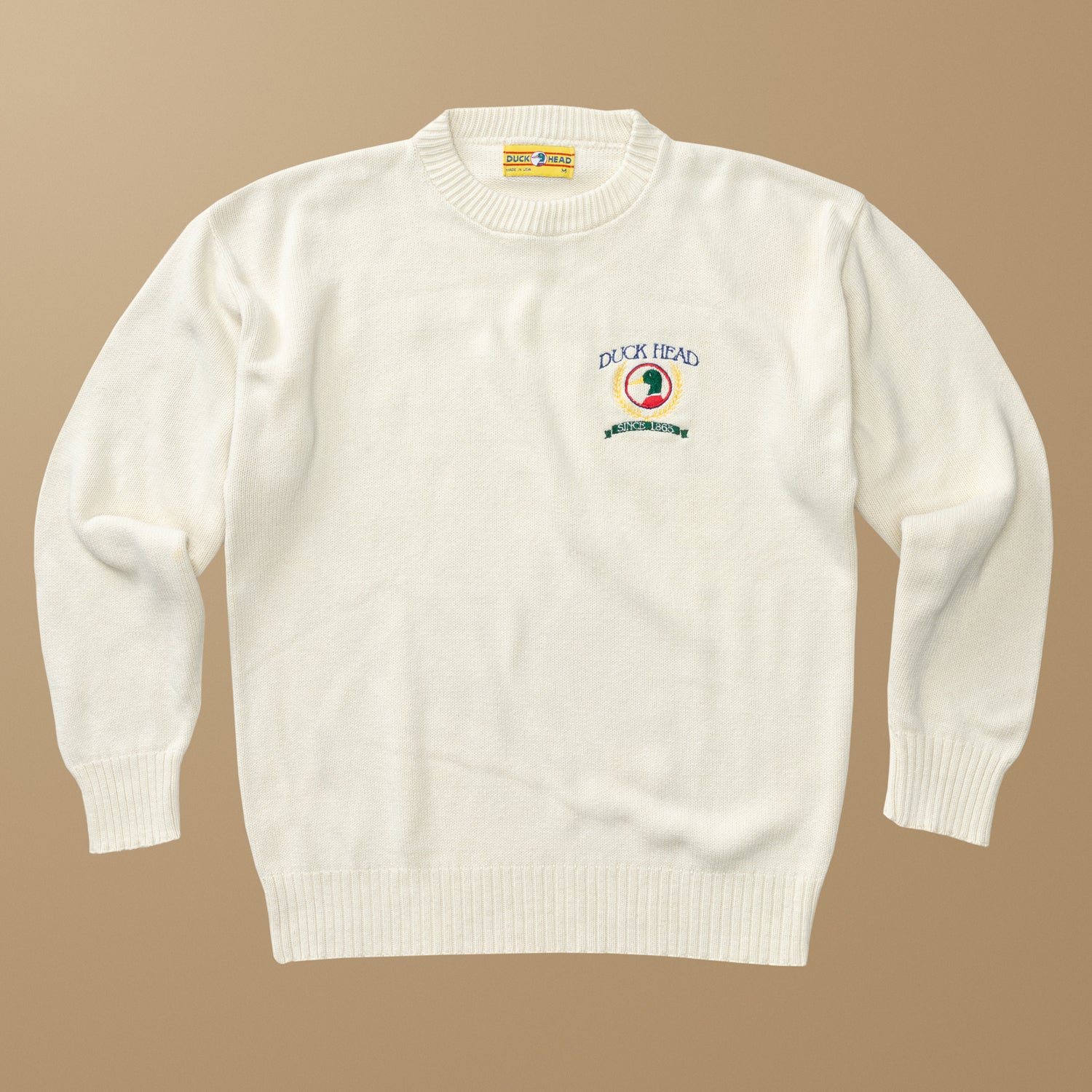 Duck Head Crest Crewneck Sweater M - Duck Head Vintage