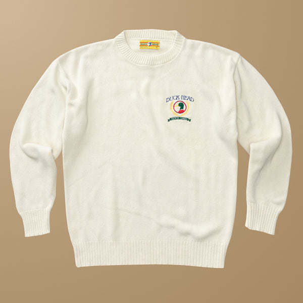 Duck Head Crest Crewneck Sweater M - Duck Head Vintage