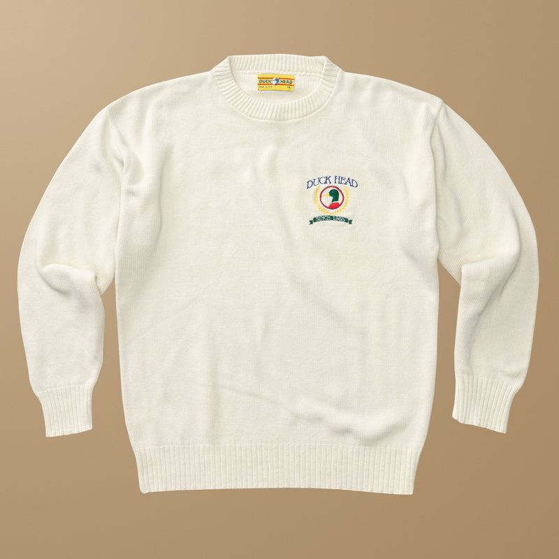 Duck Head Crest Crewneck Sweater M - Duck Head Vintage