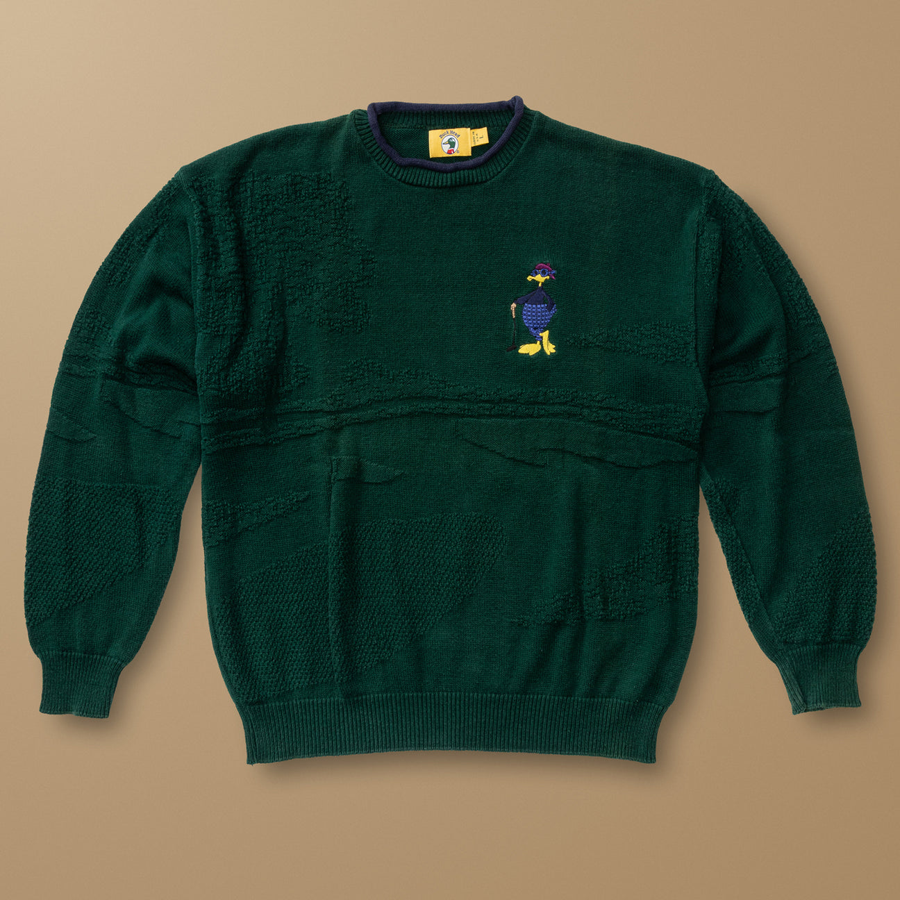 Duck Head Golf Intarsia Rollneck Sweater L - Duck Head Vintage