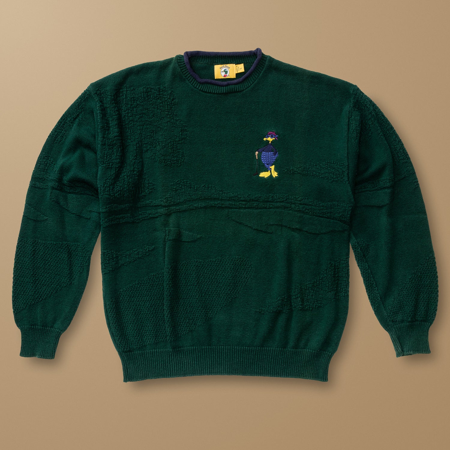 Duck Head Golf Intarsia Rollneck Sweater L - Duck Head Vintage
