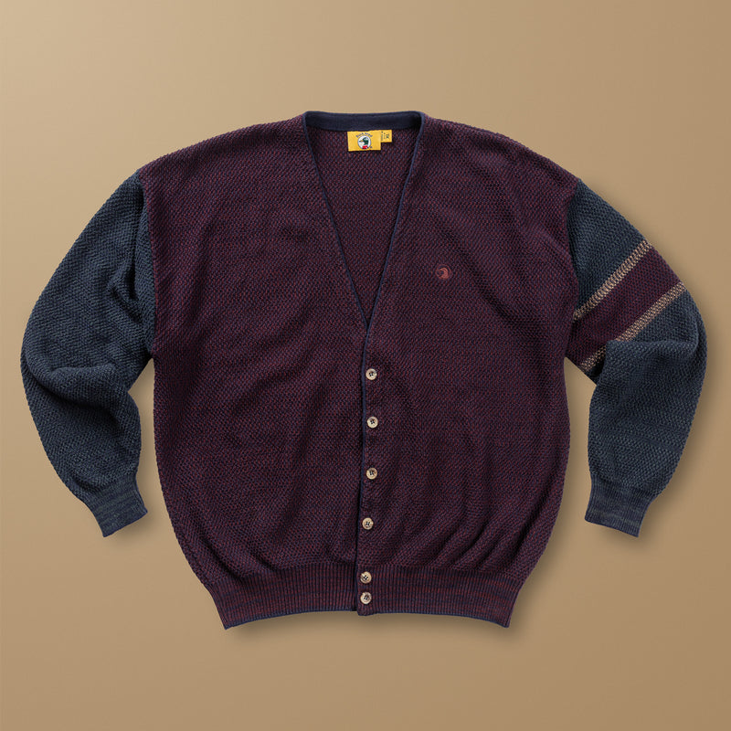 Duck Head Varsity Striped V-Neck Cardigan XL - Duck Head Vintage