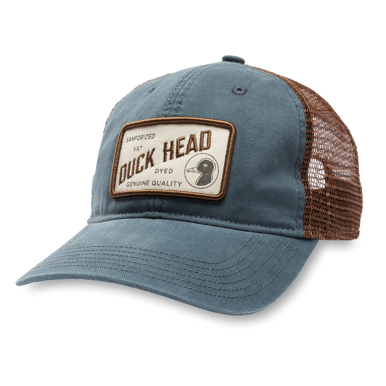 Sanforized Patch Trucker Hat - Stormy Blue