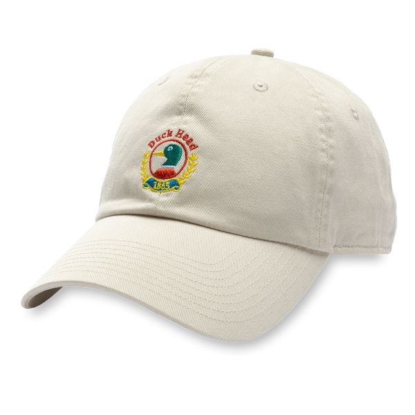 Embroidered Crest Hat - Putty