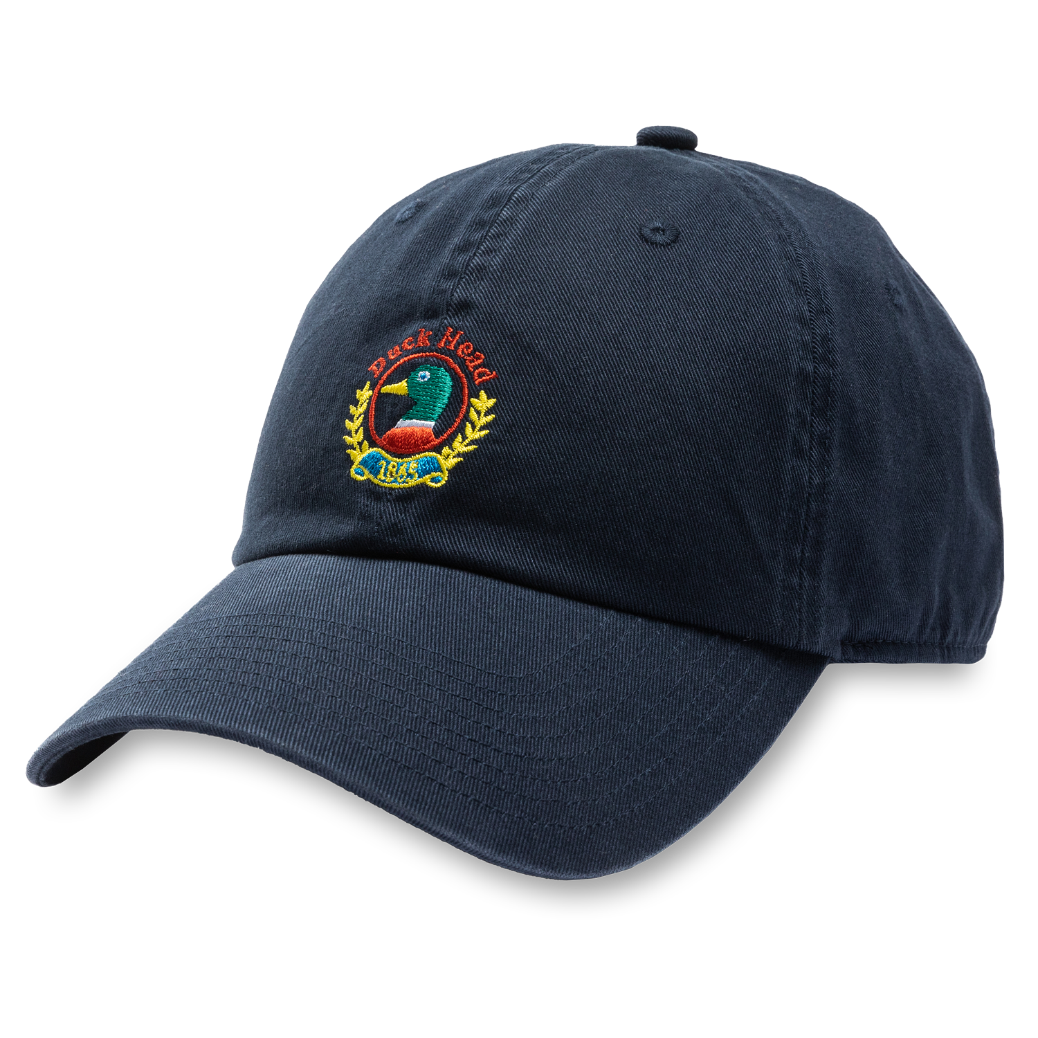 Embroidered Crest Hat - Navy