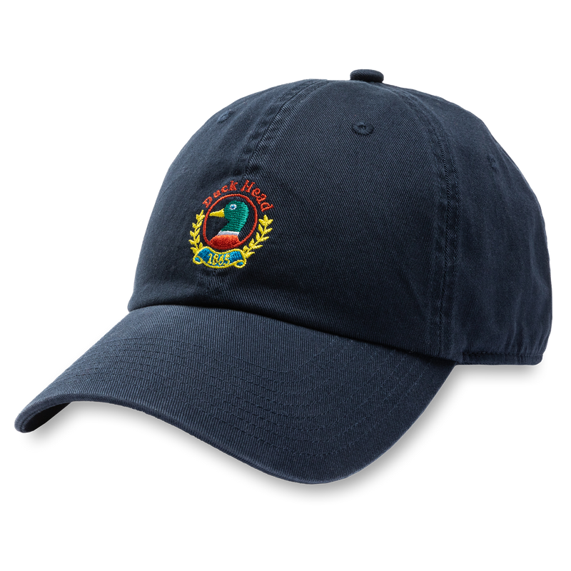 Embroidered Crest Hat - Navy