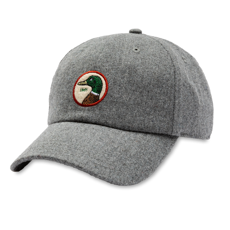 Circle Patch Flannel Hat - Heather Grey