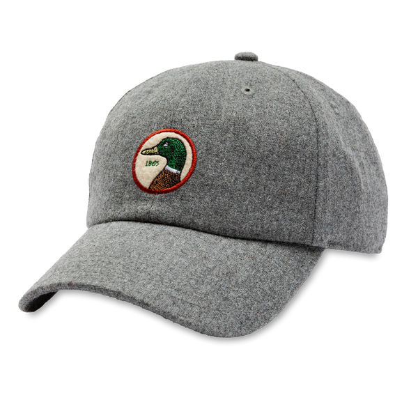 Circle Patch Flannel Hat - Heather Grey