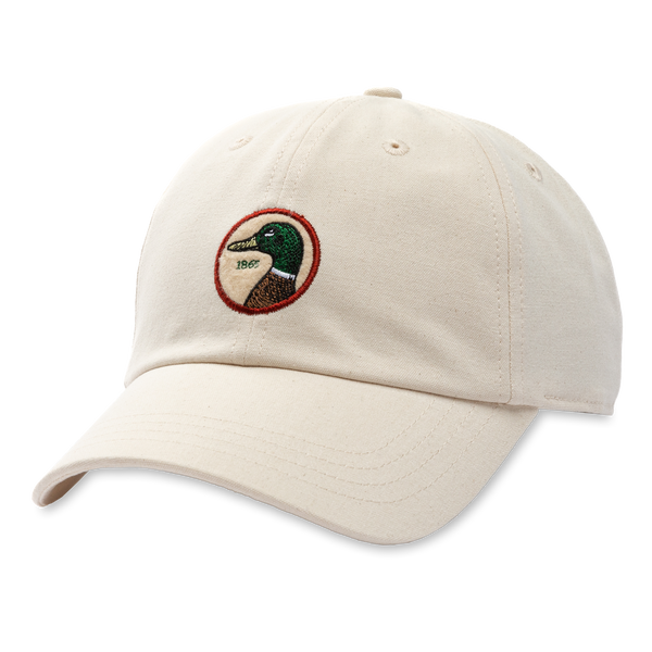 Circle Patch Canvas Hat - Natural