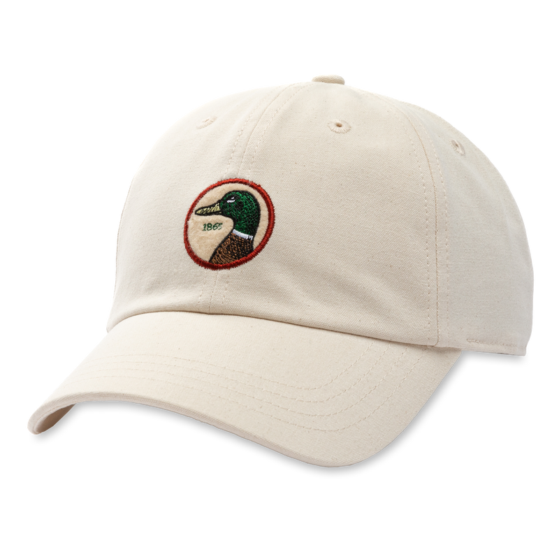 Circle Patch Canvas Hat - Natural