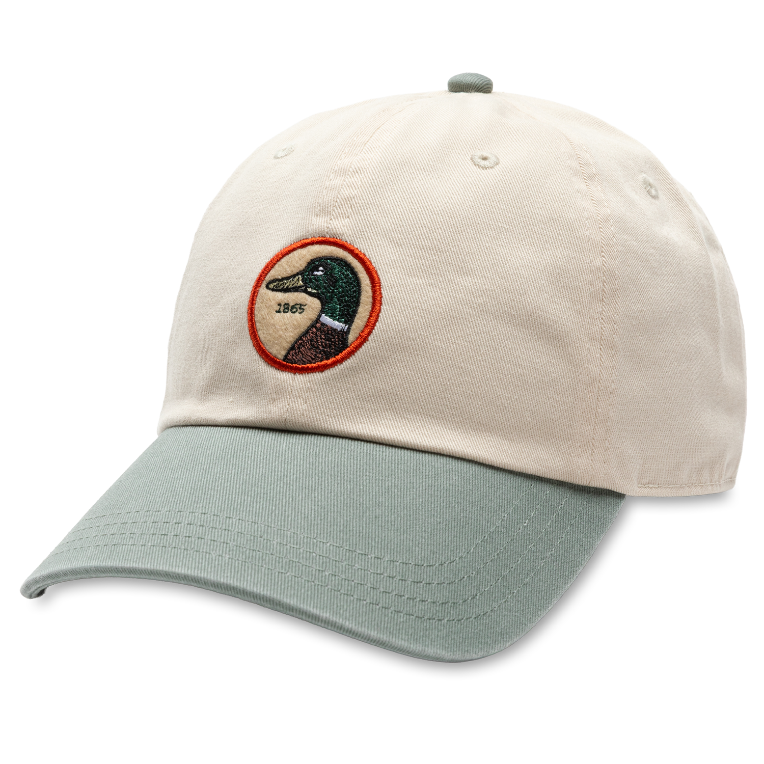 Circle Patch Twill Hat - Cream