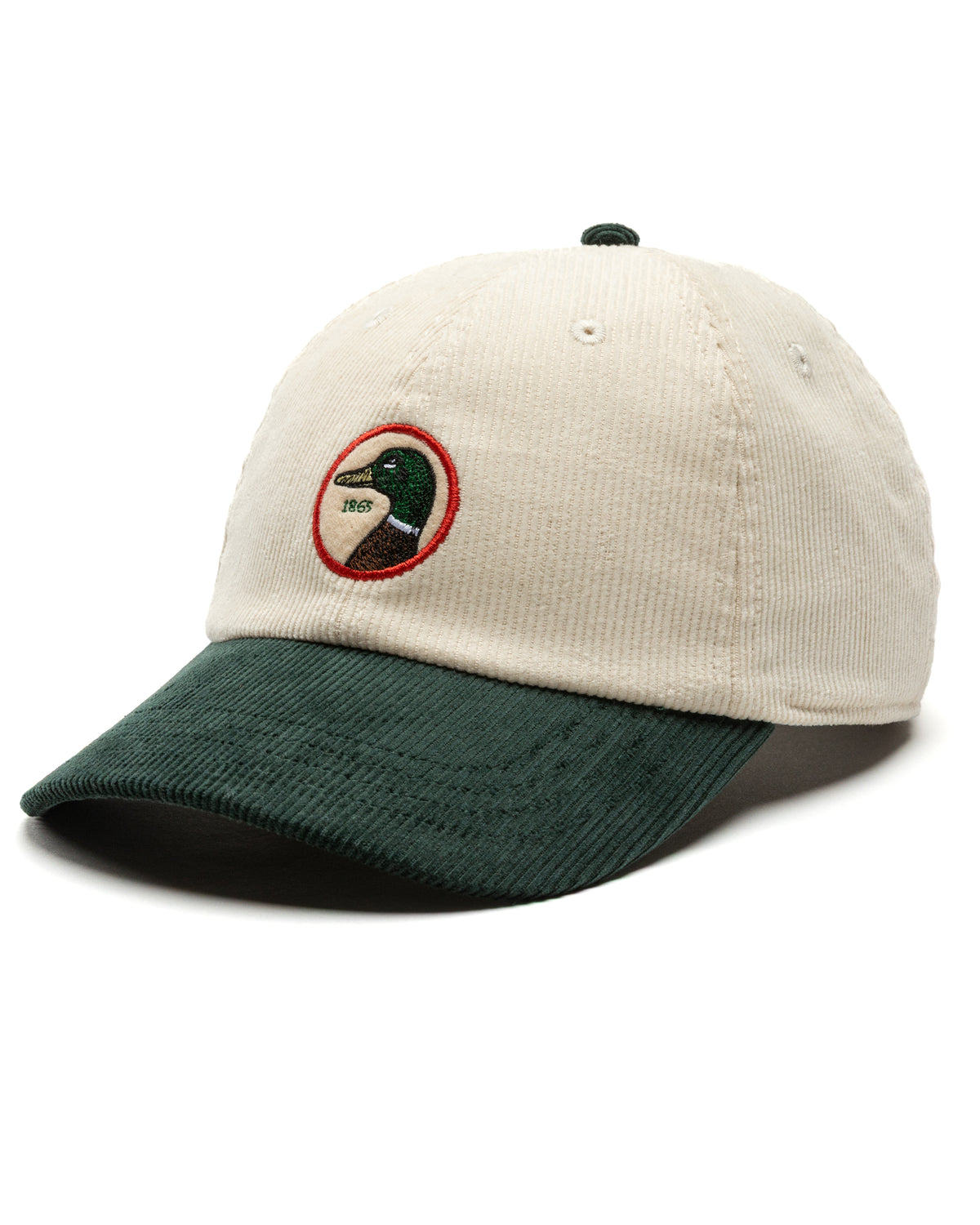 Circle Patch Twill Hat - Antique White
