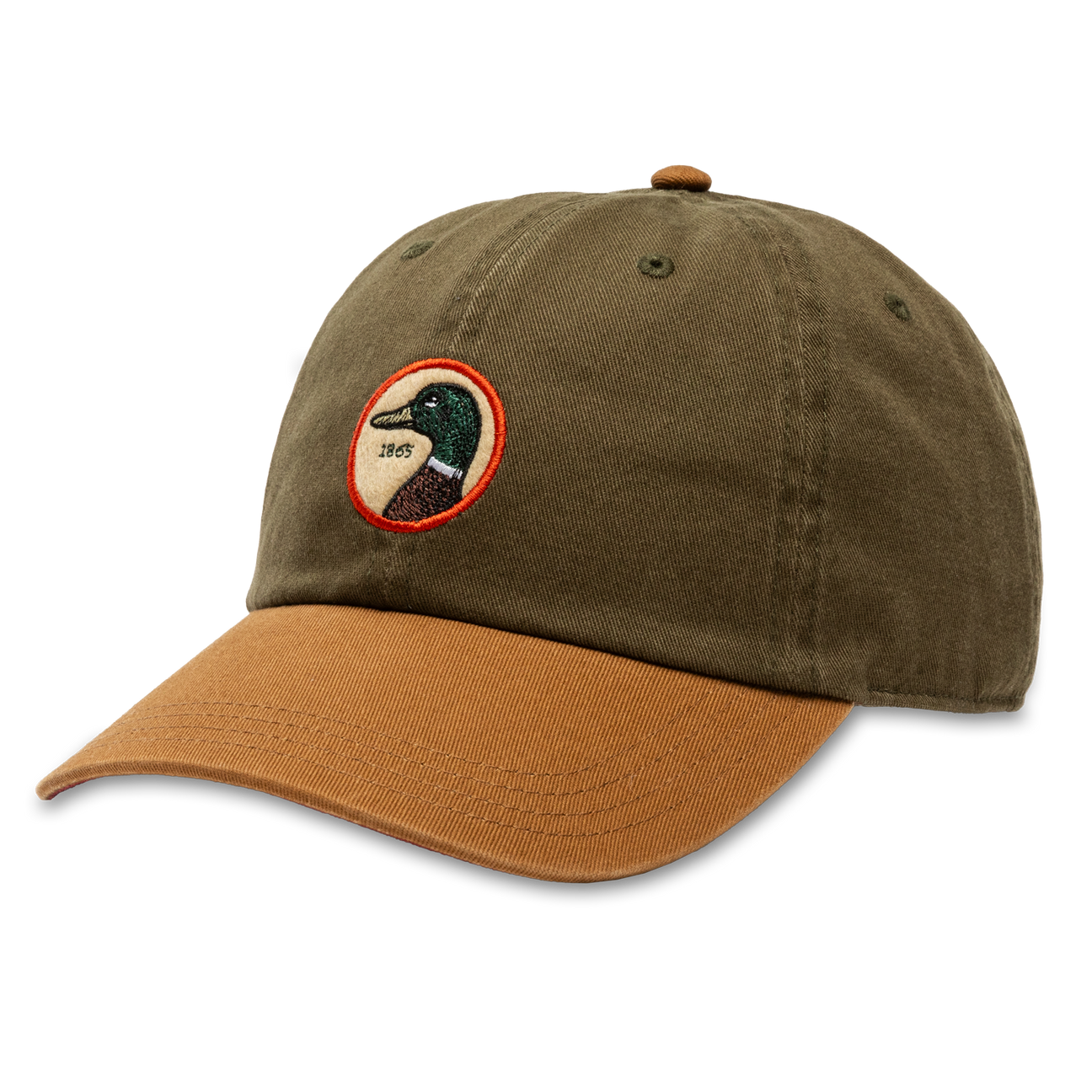 Circle Patch Twill Hat - Dark Olive