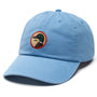 Circle Patch Twill Hat - Cornflower Blue