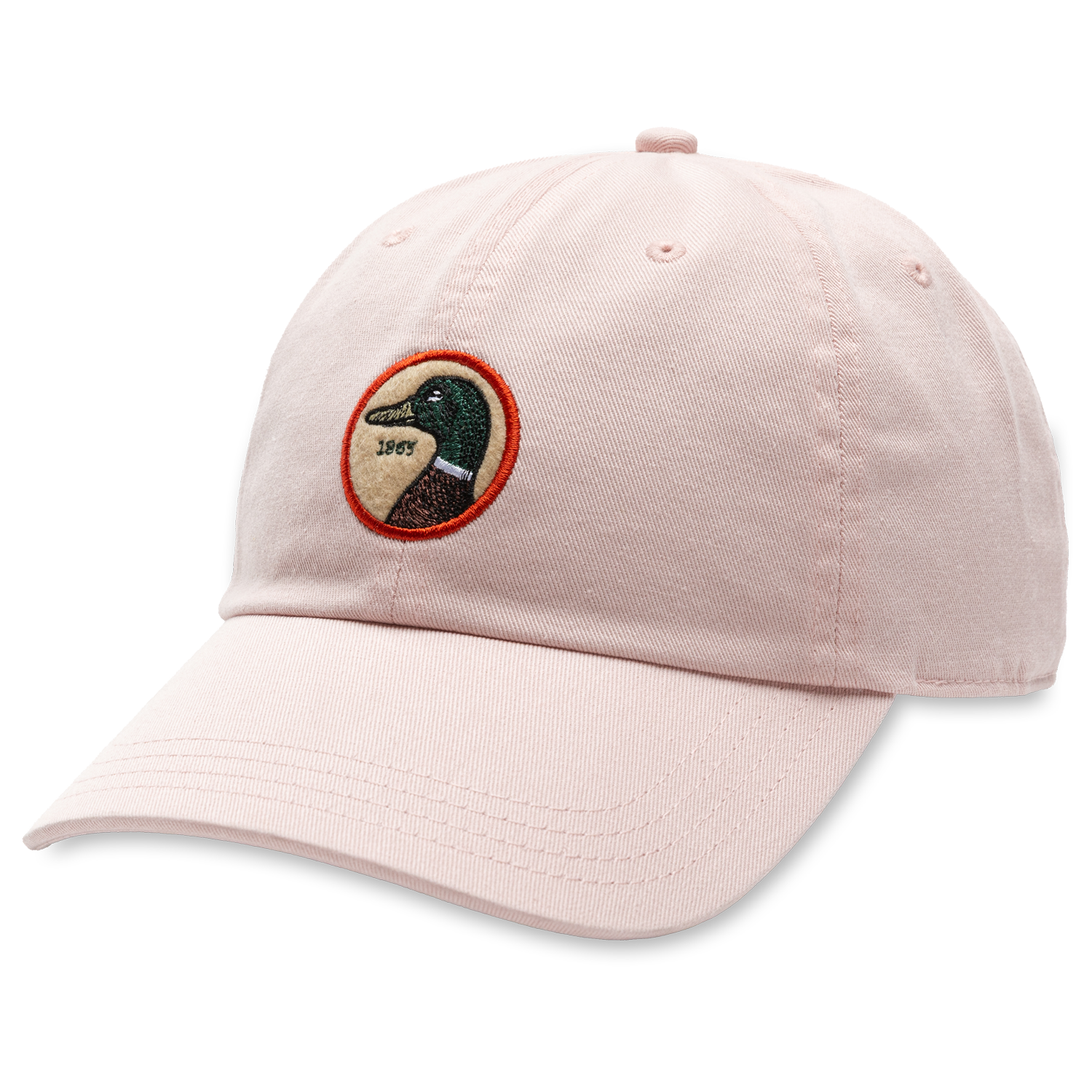 Circle Patch Twill Hat - Washed Pink