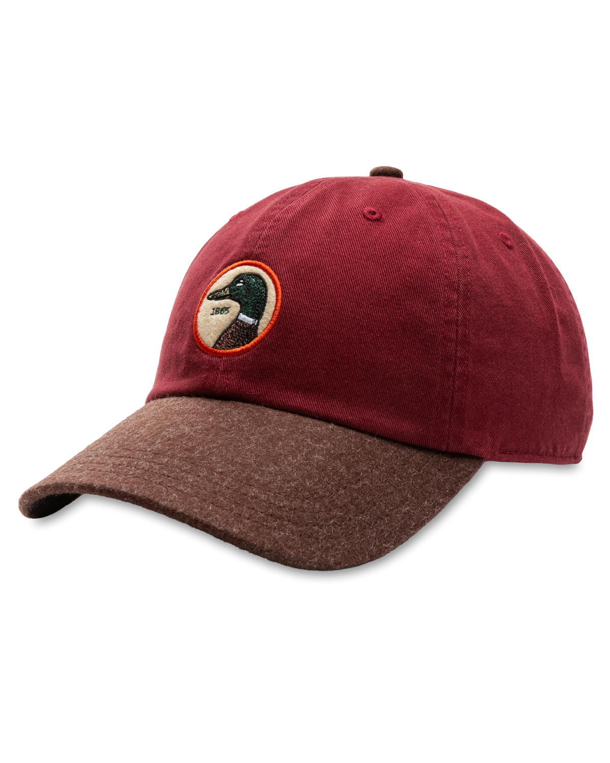 Circle Patch Twill Hat - Rhubarb Red