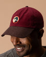 Circle Patch Twill Hat - Rhubarb Red