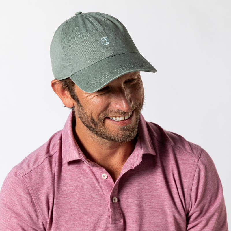 Embroidered Duck Twill Hat - Shadow Green