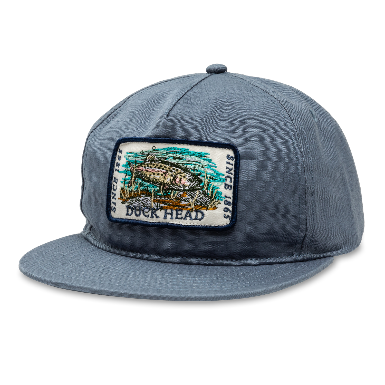 Ripstop Unstructured 5-Panel Hat - Shadow Blue