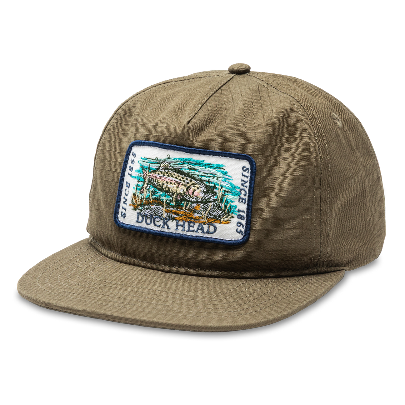 Ripstop Unstructured 5-Panel Hat - Deep Olive