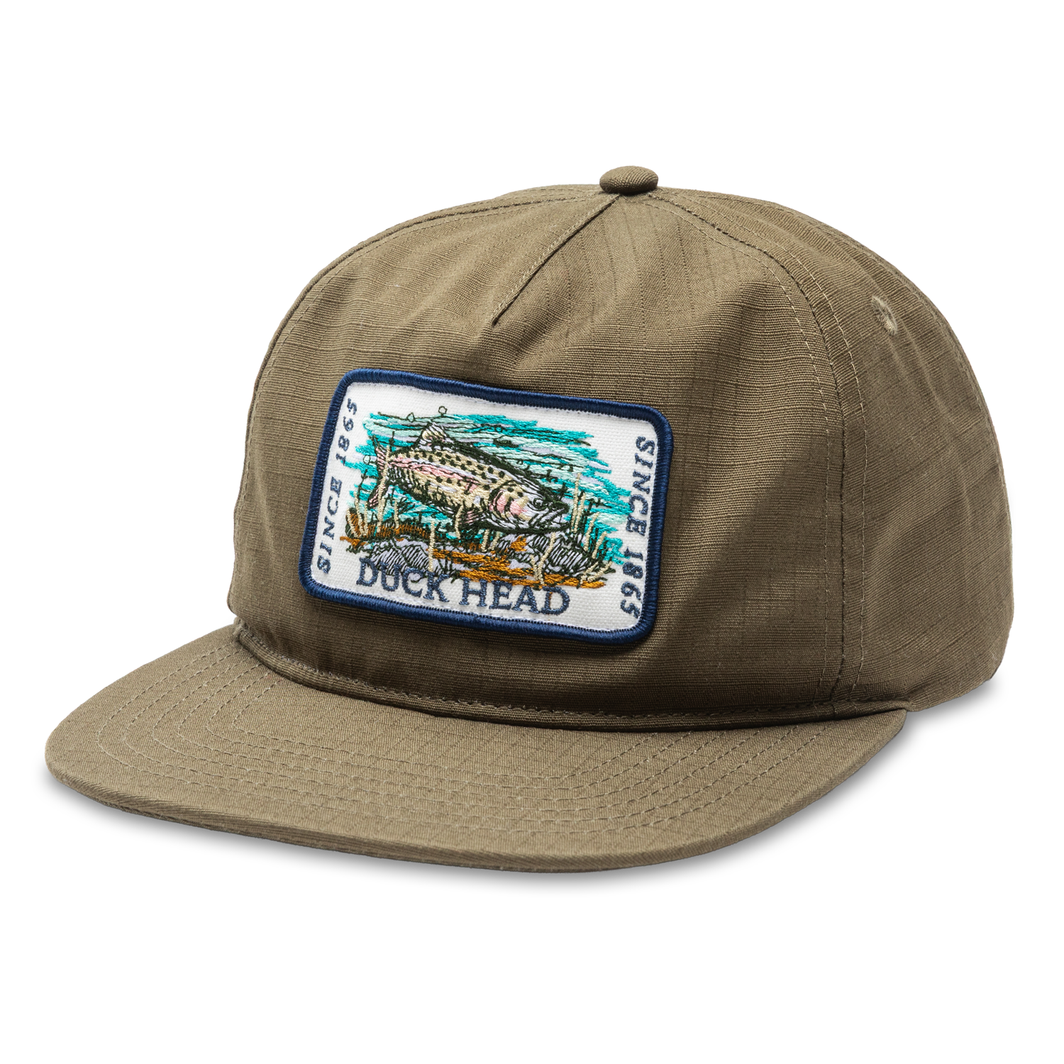 Ripstop Unstructured 5-Panel Hat - Deep Olive
