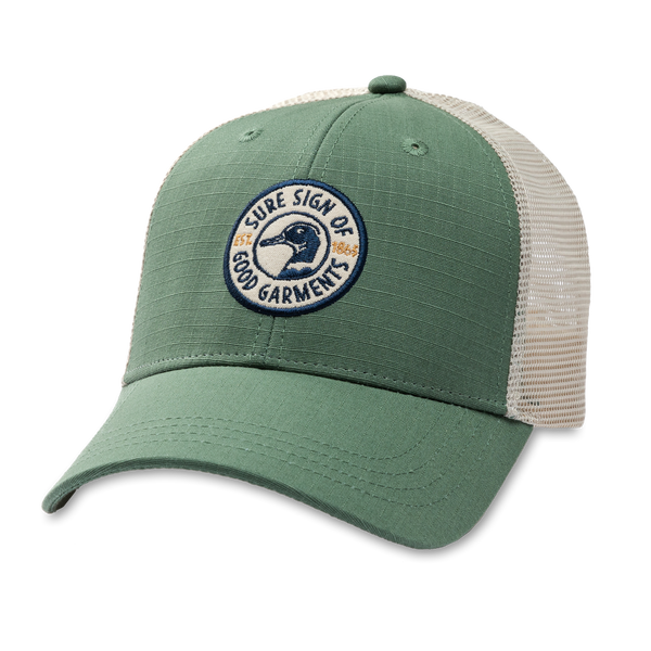 Ripstop Unstructured Trucker Hat - Spruce Green