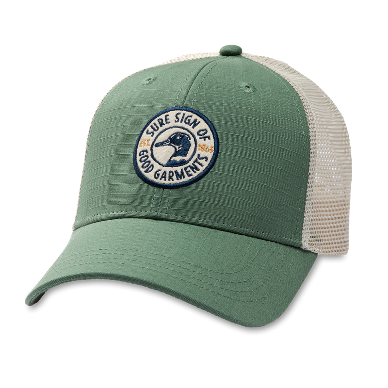 Ripstop Unstructured Trucker Hat - Spruce Green