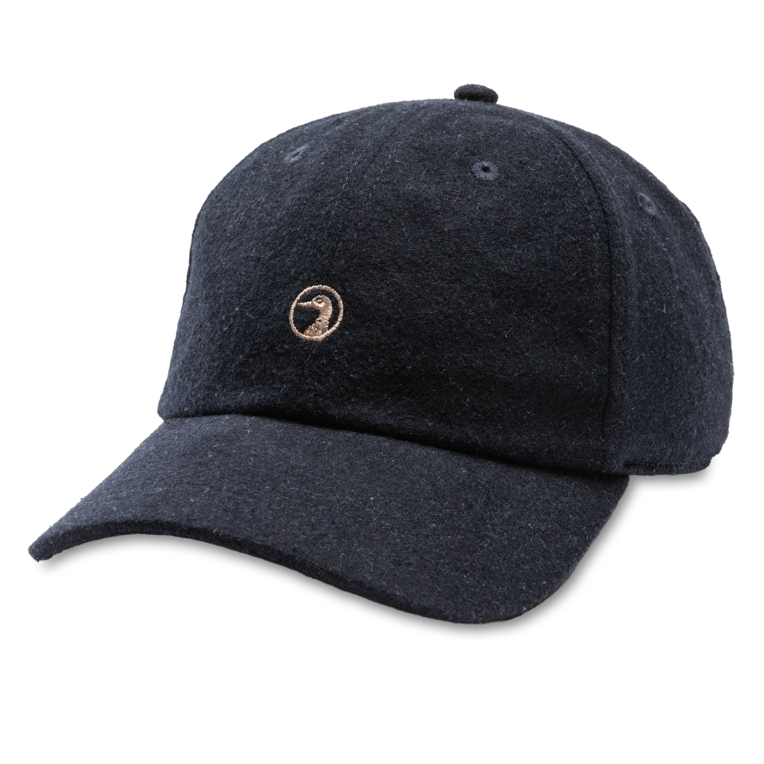 Embroidery Logo Flannel Wool Hat - Maritime Blue Heather