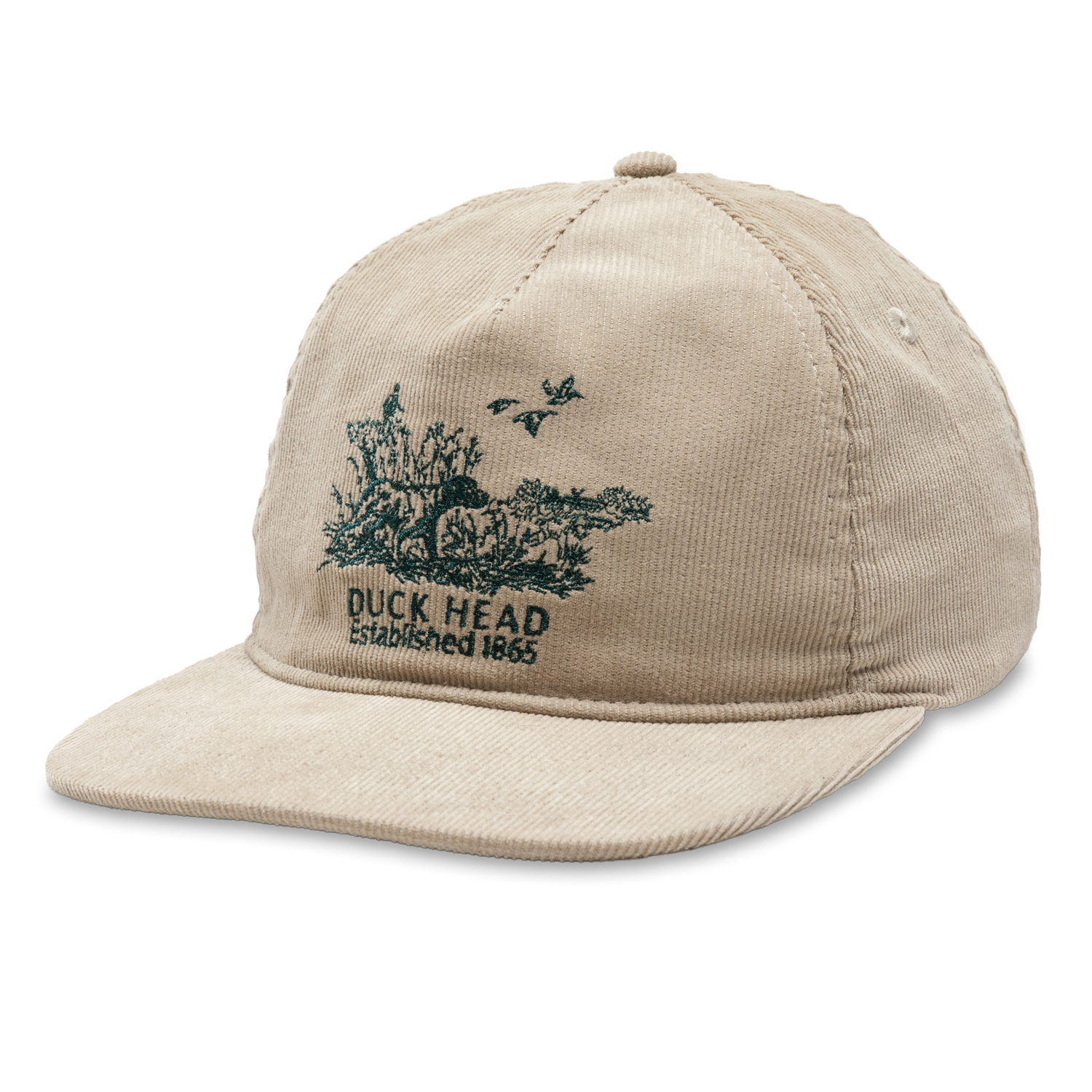 Corduroy Unstructured 5-Panel Hat - Stone