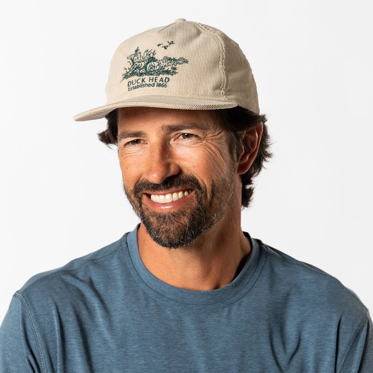 Corduroy Unstructured 5-Panel Hat - Stone