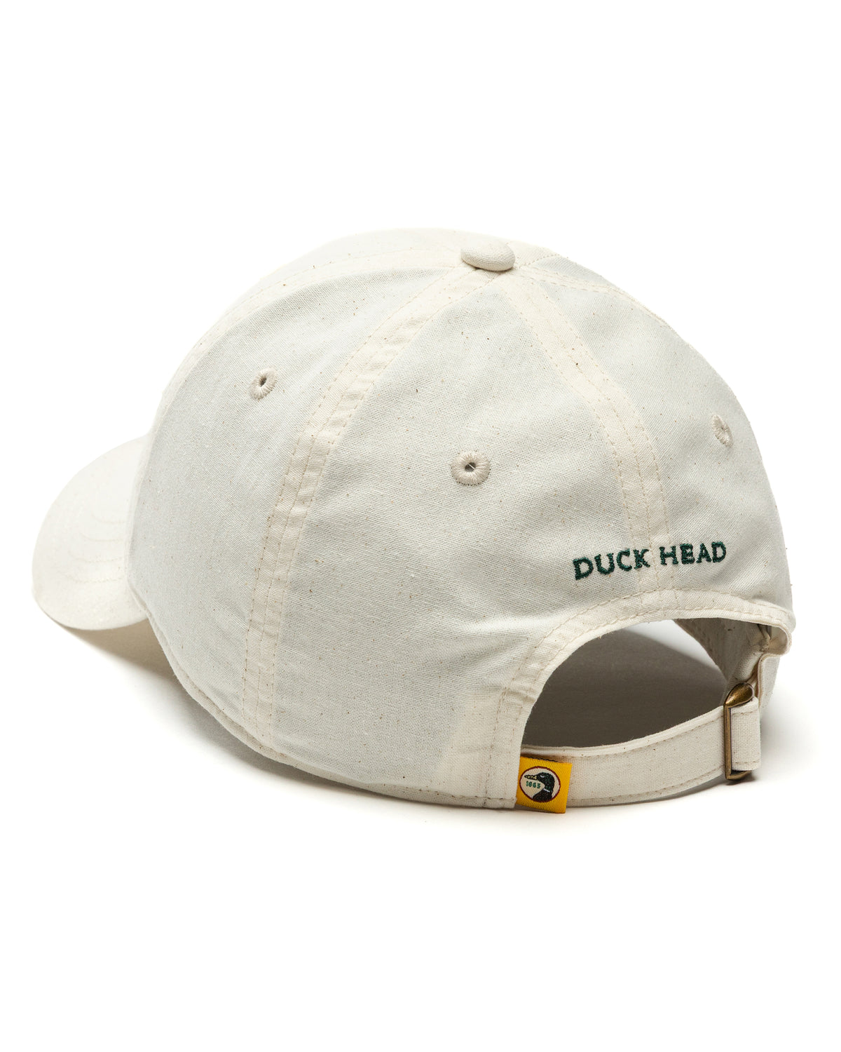 Circle Patch Cotton Linen Hat - Natural