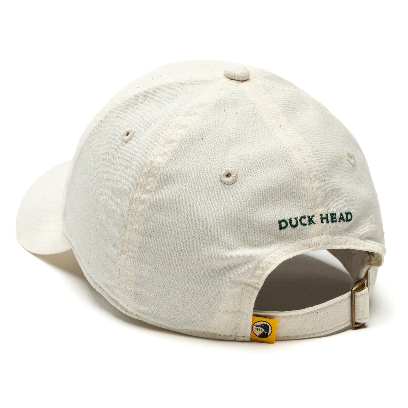 Circle Patch Cotton Linen Hat - Natural