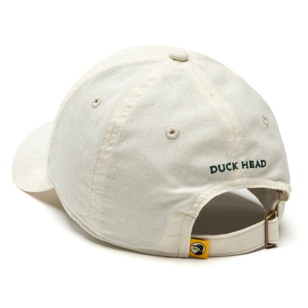 Circle Patch Cotton Linen Hat - Natural
