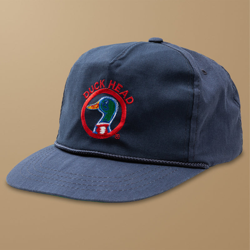 Dark Indigo 5-Panel Unstructured Rope Hat