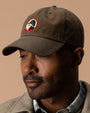 Circle Patch Waxed Cotton Hat - Umber Brown
