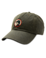 Circle Patch Waxed Cotton Hat - Dark Olive