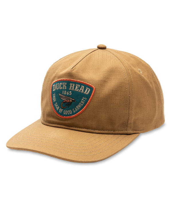 Fly Lure Ripstop Unstructured 5-Panel Hat - Bronze Brown